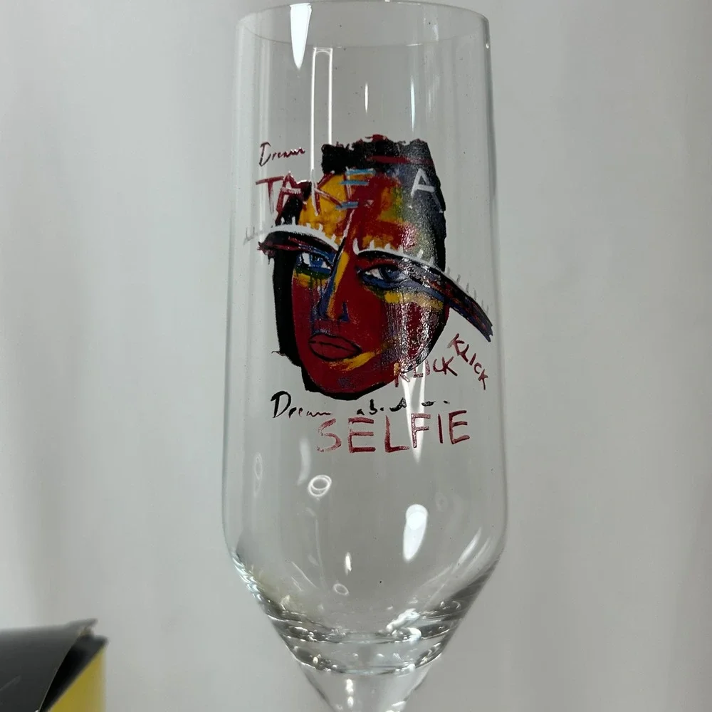 Carolina Gynning Dream About Selfie Champagne Flute Glass‎ With Box
